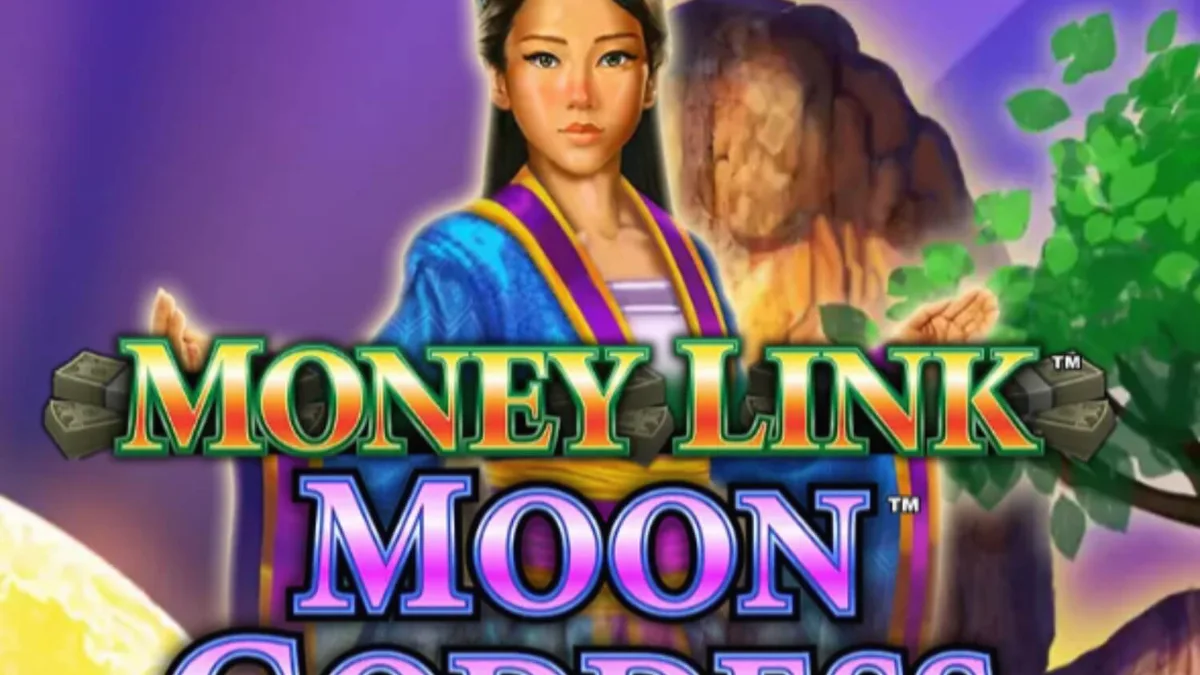 Money Link Moon Goddess slot machine interface na may temang Asian mythology